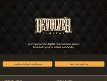 Tablet Screenshot of devolverdigital.com